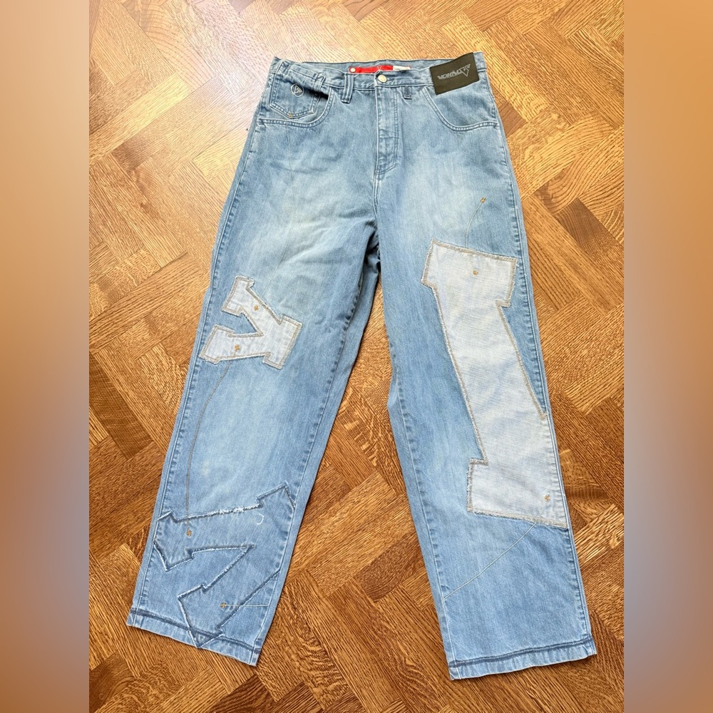 VOKAL Vintage Streetwear‎ Jeans Wide Leg Hip Hop Grunge Y2K Baggy Skater 32